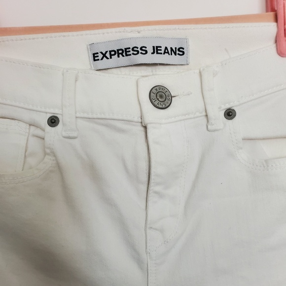 EXPRESS WHITE JEANS SIZE 0 - Picture 2 of 5